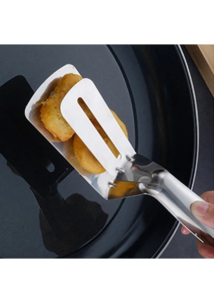 Biftek Klip 2 Pc Paslanmaz Çelik Kızartma Küreği Klip Çok Fonksiyonlu Biftek Barbekü Maşa Kızartma Balık Spatula Klip Ekmek Klip Ev Mutfak Aracı (Yurt Dışından) indirimleri