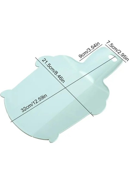 Yeşil Katlanabilir Kesme Tahtası Plastik Sebze Et Kesme Mat Katlanır Kesme Tahtası Kürek Şekilli Doğrama Tahtası Mutfak Gadget (Yurt Dışından)