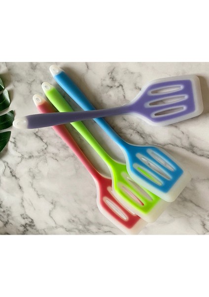 Mavi Silikon Mutfak Gereçleri Yapışmaz Set Pişirme Gereçleri Araçları Yumurta Balık Kızartma Tavası Kepçe Kızarmış Kürek Spatula Pişirme Gereçleri (Yurt Dışından) fiyatları