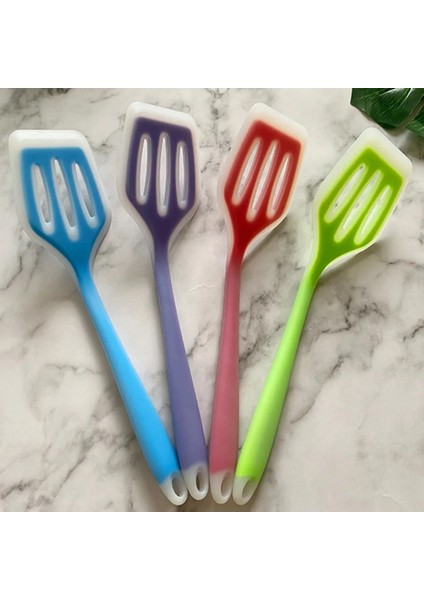 Mavi Silikon Mutfak Gereçleri Yapışmaz Set Pişirme Gereçleri Araçları Yumurta Balık Kızartma Tavası Kepçe Kızarmış Kürek Spatula Pişirme Gereçleri (Yurt Dışından) modelleri