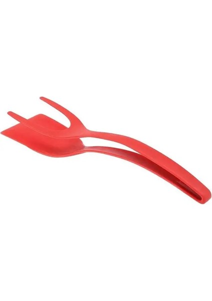 Kırmızı Spatula Krep Için Yapışmaz Kaplamalı Yumurta Spatula Hamburger Yumurta Fransız Tostu Omlet Kızartılmış Yumurta Çevirme Tutma ve Çevirme Ekmek Maşası (Yurt Dışından)