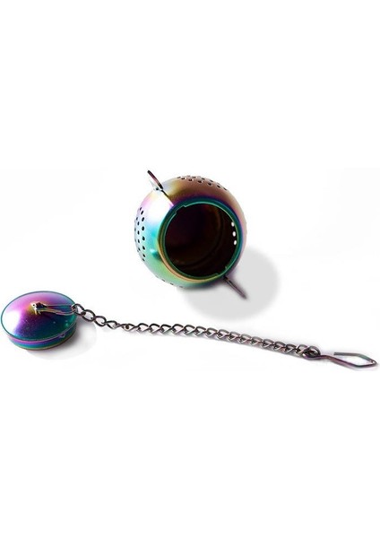 Rosegold Metal Çay Süzgeci Çaydanlık Şekli Gevşek Çay Demlik Paslanmaz Çelik Yaprak Çay Makinesi Süzgeç Zincir Damlama Tepsisi Bitkisel Baharat Filtresi (Yurt Dışından)