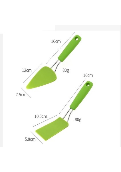 Ok-Yeşil Kek Pizza Küreği Bıçak Spatula Sığır Eti Yumurta Mutfak Kazıyıcı Geniş Pizza Küreği Yapışmaz Çeviriciler Yiyecek Kaldırıcılar Pişirme Gereçleri (Yurt Dışından) fırsatları