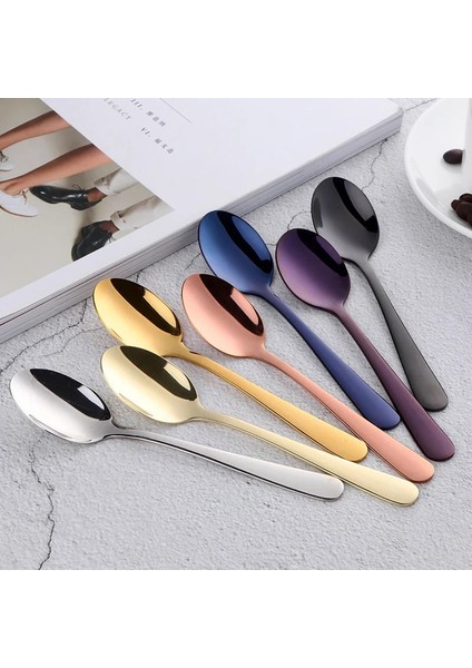 Soluk Altın Paslanmaz Çelik Kahve Karıştırma Çay Kaşığı Içecek Dondurma Bal Çay Kaşığı Kokteyl Karıştırma Sofra Çay Kaşığı Tatlı Küçük Kaşık (Yurt Dışından) fiyatları