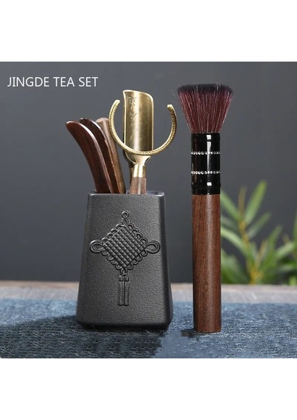 E 1 Takım Seramik Çay Töreni Altı Beyler Çin Çay Seti Aksesuarları Çay Maşası Çay Kaşığı Çay Iğne Seti Çay Demleme Araçları (Yurt Dışından)