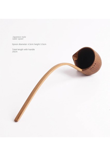 01 Bambu Su Kaşığı Çay Kaşığı Su Bambu Kepçe Kepçe Japon Tarzı Kaşık Uzun Saplı Kazan Çay Seti Aksesuarları Kaşık Bambu (Yurt Dışından) fırsatları