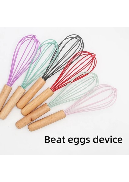 Yumurta Çırpıcı 1 Pc Kırmızı Spatula Silikon Maşa Kaşık Klip Gıda Kepçe Mutfak Aksesuarları Alet Gereçler Aracı Pasta Pişirme Dil Seti Ahşap Barbekü Kelepçesi (Yurt Dışından)