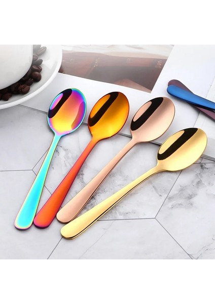 Soluk Altın Paslanmaz Çelik Tatlı Kaşığı Kokteyl Karıştırma Çatal Kaşık Çay Kaşığı Kahve Karıştırma Çay Kaşığı Içecek Dondurma Bal Çay Kaşığı (Yurt Dışından) fiyatları