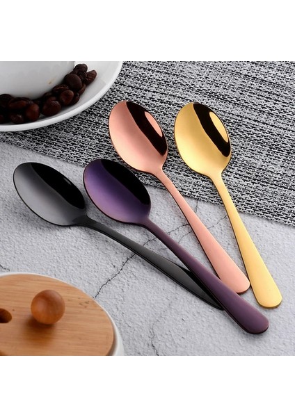 Soluk Altın Paslanmaz Çelik Tatlı Kaşığı Kokteyl Karıştırma Çatal Kaşık Çay Kaşığı Kahve Karıştırma Çay Kaşığı Içecek Dondurma Bal Çay Kaşığı (Yurt Dışından) modelleri
