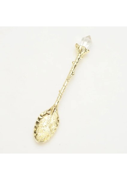 Gümüş Retro Kristal Kafa Çay Kaşığı Vintage Kraliyet Tarzı Alaşım Oyma Mini Sofra Takımı Tatlı Çay Kaşığı Sendok Teh Mutfak Aksesuarları (Yurt Dışından) fiyatları