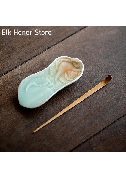 14.8x6 cm 2 Adet/takım Degrade Mavi Oyma Seramik Çay Kepçe Çin Çiçek Vinç Çay Lotus Çay Kürek Zen Kung Fu Çay Seti Sanat Aksesuarları (Yurt Dışından) fiyatları