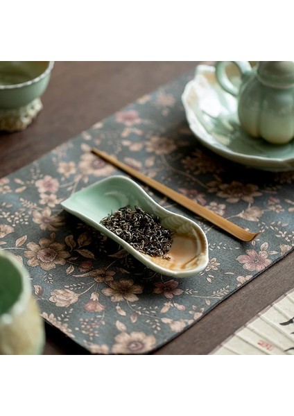 14.8x6 cm 2 Adet/takım Degrade Mavi Oyma Seramik Çay Kepçe Çin Çiçek Vinç Çay Lotus Çay Kürek Zen Kung Fu Çay Seti Sanat Aksesuarları (Yurt Dışından) modelleri