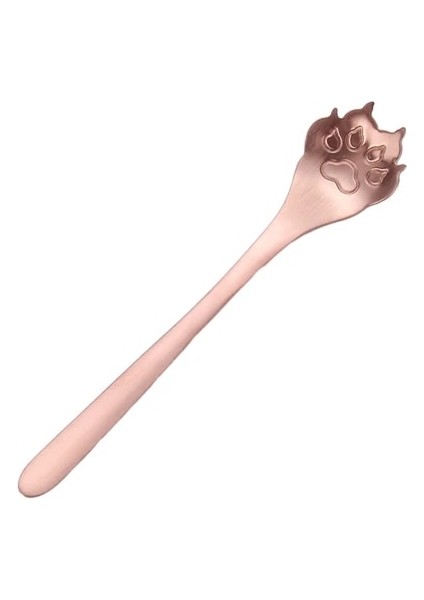 Köpek Pençesi Altın Yükseldi 1 Paslanmaz Çelik Çok Yönlü Çay Kaşığı Partiler ve Kafeler Için Çay ve Tatlılar Paslanmaz Çelik Kaşık Çay Için Şeker Kaşığı (Yurt Dışından)