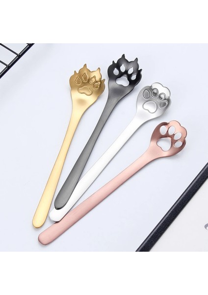 Köpek Pençesi Altın Yükseldi 1 Paslanmaz Çelik Çok Yönlü Çay Kaşığı Partiler ve Kafeler Için Çay ve Tatlılar Paslanmaz Çelik Kaşık Çay Için Şeker Kaşığı (Yurt Dışından) fiyatları