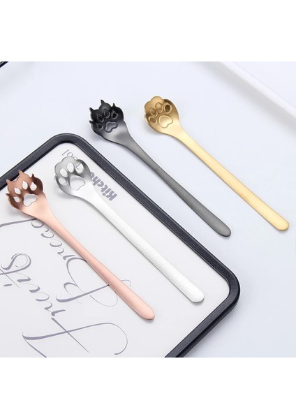 Köpek Pençesi Altın Yükseldi 1 Paslanmaz Çelik Çok Yönlü Çay Kaşığı Partiler ve Kafeler Için Çay ve Tatlılar Paslanmaz Çelik Kaşık Çay Için Şeker Kaşığı (Yurt Dışından) indirimleri