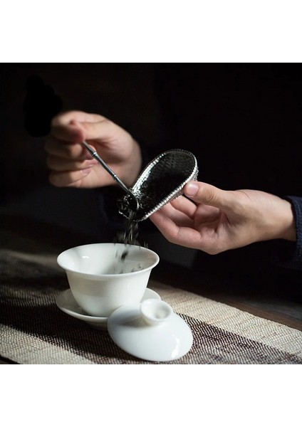 Gümüş Tangpın Teneke Çay Kaşığı El Yapımı Çay Töreni Setleri Kung Fu Çay Aksesuarları (Yurt Dışından) fırsatları