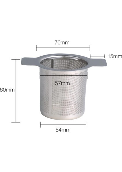 Kapaklı 10X6X6CM 1 Adet Çay Demlik Ince Örgü Kahve Filtresi Çok Stil Kolu Paslanmaz Çelik Çay Süzgeci Çaydanlık Bardak Asılı Gevşek Yaprak Baharat Aracı (Yurt Dışından)
