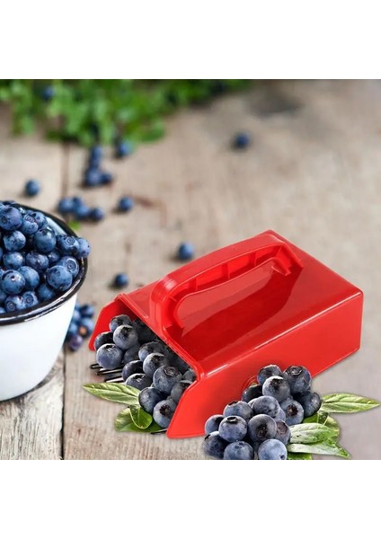 Berry Seçici Tarak Metal Tarak Tırmık Toplama Meyve Toplama Kepçe Kolu Yabanmersini Koleksiyonu Biçerdöver Toplama Bahçe Aletleri (Yurt Dışından)