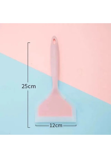 H Silikon Spatula Pişirme Gereçleri Sığır Eti Yumurta Mutfak Kazıyıcı Geniş Pizza Pişirme Araçları Kürek Yapışmaz Spatula Mutfak (Yurt Dışından)