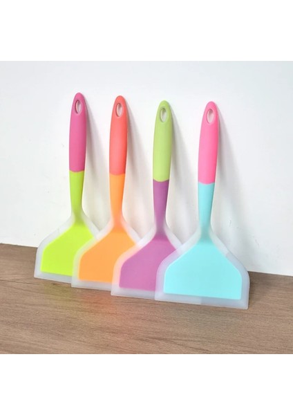 E Silikon Spatula Pişirme Gereçleri Sığır Eti Yumurta Mutfak Kazıyıcı Geniş Pizza Pişirme Araçları Kürek Yapışmaz Spatula Mutfak (Yurt Dışından) fırsatları