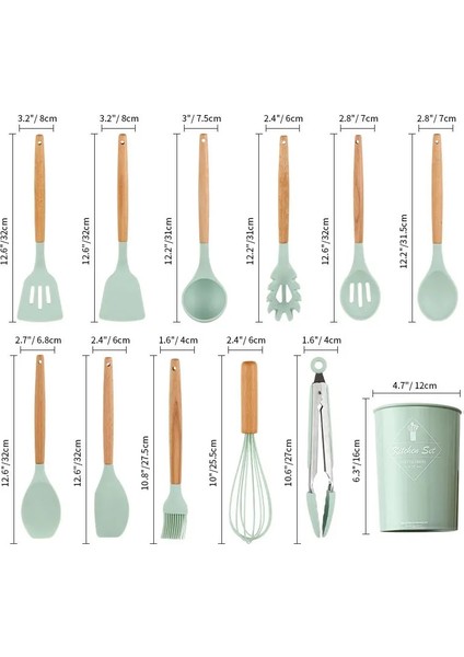 Spagetti Pençesi 1pc Koyu Yeşil Spatula Silikon Maşa Kaşık Klipsi Yiyecek Kepçesi Mutfak Aksesuarları Araçlar Gereçler Aracı Pasta Pişirme Dil Seti Ahşap Barbekü Kelepçesi (Yurt Dışından) fırsatları