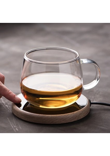 Sadece 300ML Çaydanlık Kahve Fincanları Çay Demlik Isıya Dayanıklı Cam Çaydanlık 15W Bardak Isıtıcı Için Smart Touch 110-240V Elektrikli Coaster Festivali Hediye Fikri (Yurt Dışından) modelleri