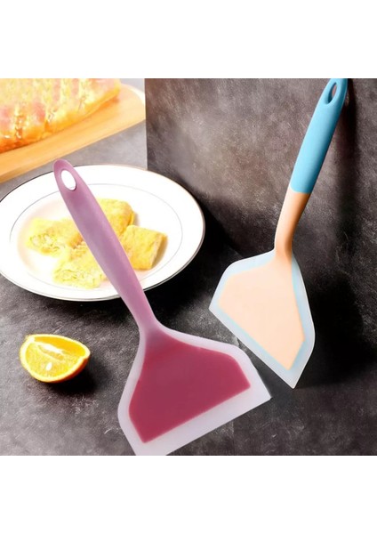 F Silikon Mutfak Gereçleri Pişirme Gereçleri Spatula Sığır Eti Yumurta Mutfak Kazıyıcı Geniş Pizza Pişirme Araçları Kürek Yapışmaz (Yurt Dışından) indirimleri