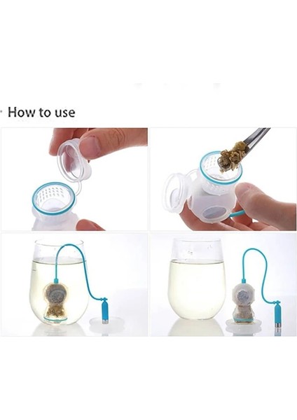 Gri Yaratıcı Çay Süzgeçleri Faydalı Örgü Çay Demlik Yaprak Süzgeç Filtre Silikon Çay Poşetleri Çay Difüzör Çay Poşeti Mutfak Aletleri (Yurt Dışından)