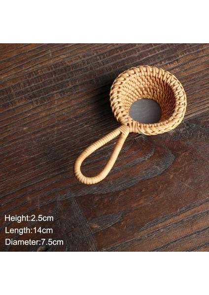 A3 Yeni Çay Süzgeçleri Bambu Rattan Kabak Şekilli Çay Yaprakları Huni Çay Masası Süsü Çay Töreni Aksesuarları (Yurt Dışından)