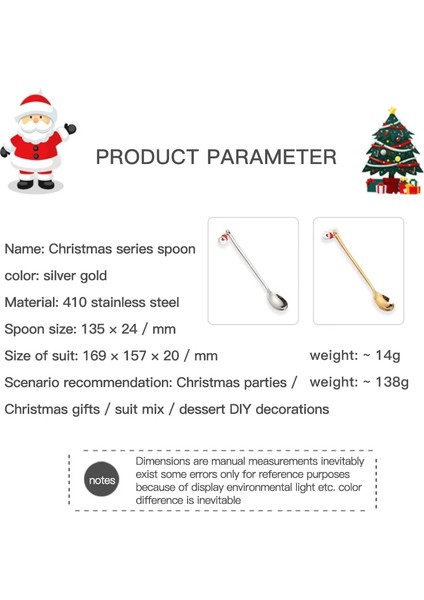 05 Yeni Yıl 2023 Metal Merry Christmas Kaşık Gümüş Noel Partisi Sofra Süsleri Ev Masa Navidad Için Noel Süslemeleri (Yurt Dışından) fırsatları