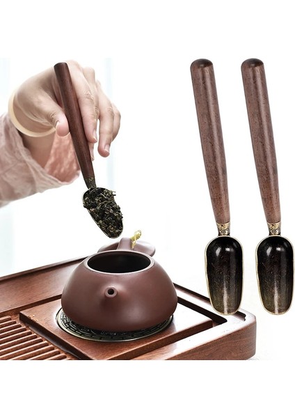 01 Çay Ahşap Katı Çay Kaşığı Çay Kaşığı Kepçe Eşyaları Çay Aksesuarları Kürek Töreni Kongfu Abanoz Retro Hediye Yaratıcı (Yurt Dışından) indirimleri