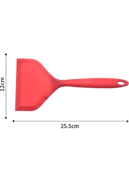 Pembe Silikon Mutfak Eşyaları Pişirme Sığır Eti Yumurta Silikon Spatula Şeffaf Bicolor Mutfak Kazıyıcı Geniş Pizza Kürek Yapışmaz Spatula (Yurt Dışından) fırsatları