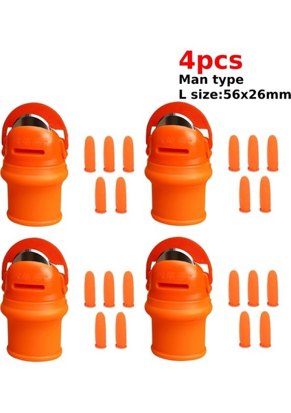 4 Adet Adam 1-5 Adet Başparmak Bıçak Parmak Koruyucu Metal Tırnak Sebze Hasat Bıçağı Bitki Bıçak Makas Kesme Halkaları Bahçe Eldivenleri (Yurt Dışından)