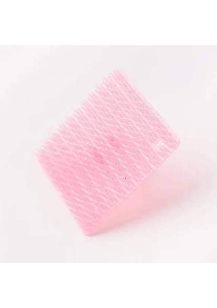 Pembe 3 Adet Silikon Fırça Parmak Tokası ile Sebze Meyve Scrubber Fırça Mutfak Temizleme Artefakt Alet (Yurt Dışından)