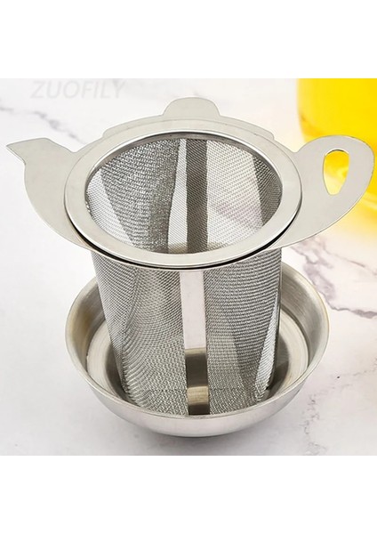 Gümüş Set Çift Katmanlı Kolu Çay Demlik Seti Çaydanlık Çay Süzgeci Gevşek Yaprak Baharat Çay Kaşığı Filtre Elek Teaware Drenaj Faydalı Mutfak Aracı (Yurt Dışından) indirimleri