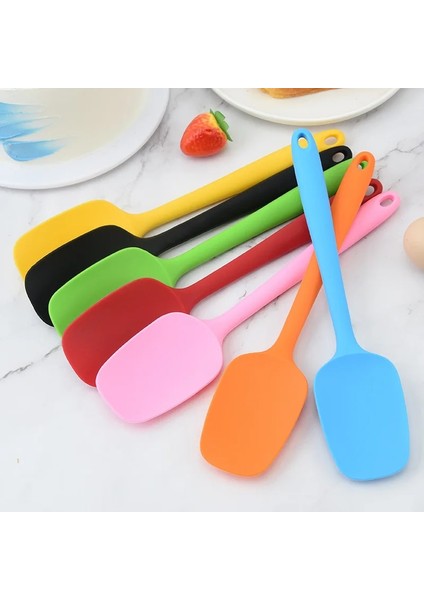 Sarı Sıcak Satış Evrensel Isıya Dayanıklı Hepsi Bir Arada T Kürek Kolu Silikon Kaşık Kazıyıcı Dondurma Pişirme Kek Mutfak Aletleri (Yurt Dışından) modelleri