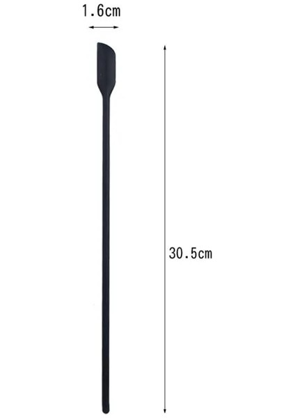 L Siyah 1/4 Adet Silikon Kazıyıcı Uzatılmış Reçel Spatula Kozmetik Şişe Spatula Meyve Sosu Kazıyıcı Mutfak Eşyaları Aksesuarları (Yurt Dışından)