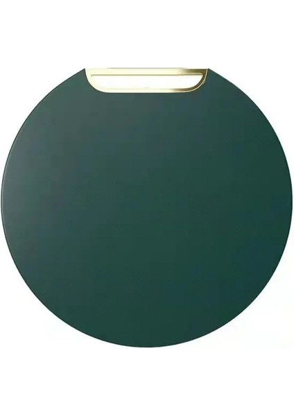 340X325X13MM Altın Kaplama Kalınlaştırılmış Kesme Tahtası Kaymaz Anti-Küf Pe Plastik Yuvarlak Dönebilen Yeşil Yapışkan Tahta Ped Kesme Tahtası (Yurt Dışından)