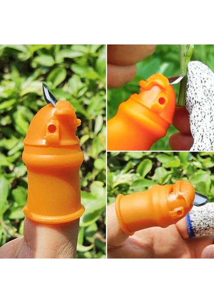 Erkekler Tip L 1 Takım 1 Takım Silikon Parmak Koruyucu Bıçaklı Meyve Sebze Başparmak Bıçak Parmak Koruma Mutfak Aletleri Mutfak Aksesuarları (Yurt Dışından)