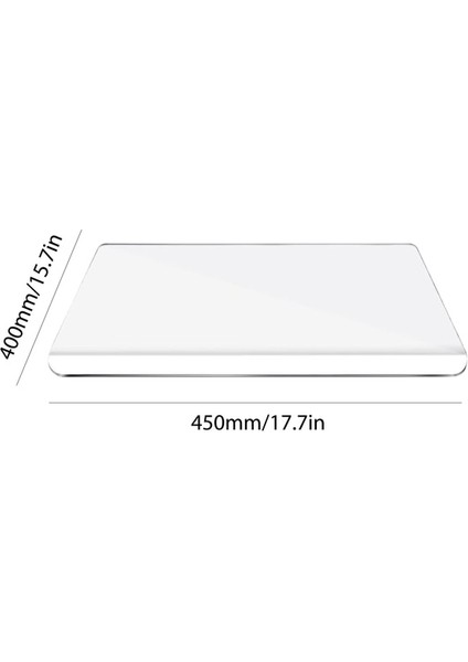 40X45 cm Yeni Şeffaf Dikdörtgen Gıda Işleme Tahtası Akrilik Ev Doğrama Tahtası Yapışmaz Kaymaz Temizlemesi Kolay Mutfak Aracı (Yurt Dışından)