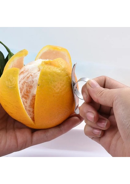 Büyük Paslanmaz Çelik Portakal Açacağı Parmak Yüzük Portakal Soyucu Salyangoz Portakal Soyucu Pomelo Nar Soyucu Kabuğu Portakal (Yurt Dışından) fiyatları