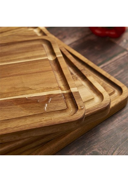 28X20X1.5 cm Ahşap Mutfak Kesme Tahtası Derin Oluklu Pizza Tahtası Meyve Sebze Et Kesme Tahtası Mutfak Aksesuarları (Yurt Dışından) modelleri
