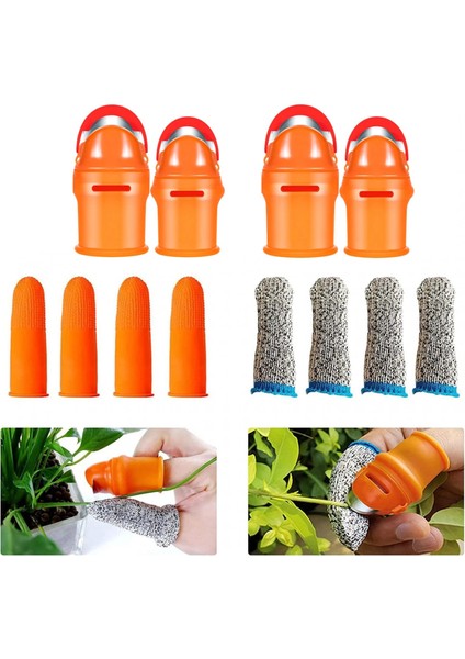08 Bahçe Silikon Başparmak Bıçak Hasat Aracı Ayırıcı Parmak Koruyucu Bitki Sebze Meyve Üzüm Toplama Trim Bahçe Aletleri (Yurt Dışından)