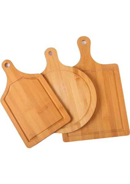 33X18CM Ahşap Kesme Tahtası Mutfak Kesme Tahtası Saplı Masif Ahşap Yemek Tahtası Pizza Ekmeği Meyve Asılabilir Kesme Tahtası Ahşap Plaka (Yurt Dışından)