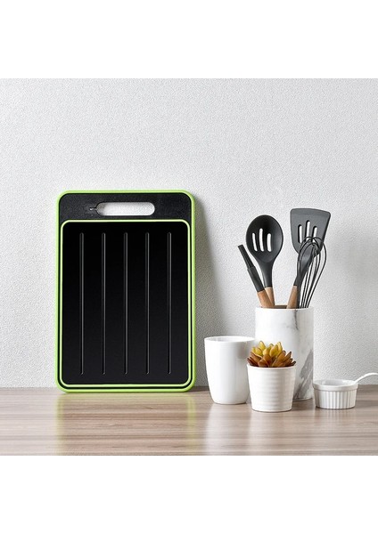 1 Adet Siyah Büyük 4 In 1 Kesme Tahtası Blokları Çift Taraflı Kesme Tahtası Buz Çözme Çözülme Fonksiyonu ile Mutfak Taşlama Bıçak Kalemtıraş (Yurt Dışından) fiyatları