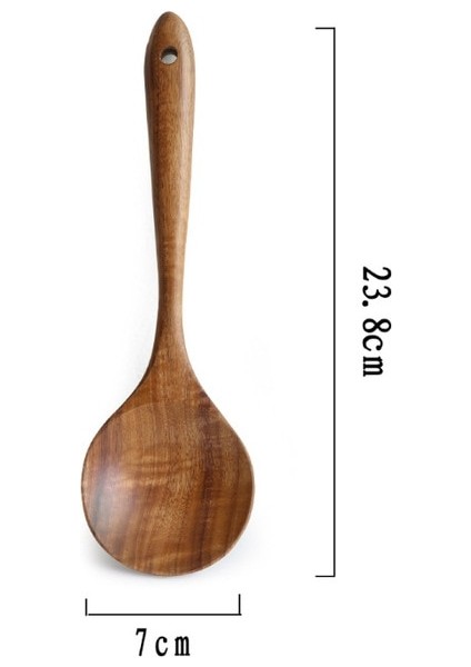 Temizle Ahşap Spatula Tencere Kürek Yapışmaz Tava Kaşık Pişirme Gereçleri Aracı Ahşap Alet Tencere Mutfak Aksesuarları Için (Yurt Dışından)