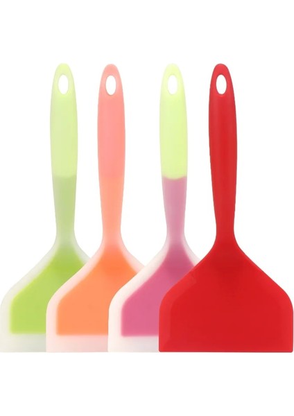 Kırmızı 1 Adet Büyük Silikon Turner Küçük Aletler Mutfak Gereçleri Biftek Yumurta Balık Kızartma Tavası Kaşık Yapışmaz Tava Spatula Pişirme Kapları (Yurt Dışından) fiyatları