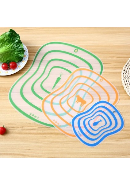 Rastgele Renk 41.5CMX31.5CM Plastik Buzlu Kesim Sebze ve Meyve Ev Kaymaz Şeffaf Kesme Tahtası (Yurt Dışından) fırsatları