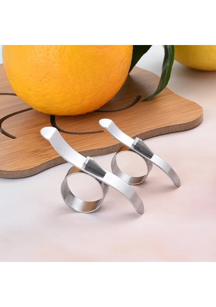 Küçük Paslanmaz Çelik Portakal Açacağı Parmak Yüzük Portakal Soyucu Salyangoz Portakal Soyucu Pomelo Nar Soyucu Kabuğu Portakal (Yurt Dışından)