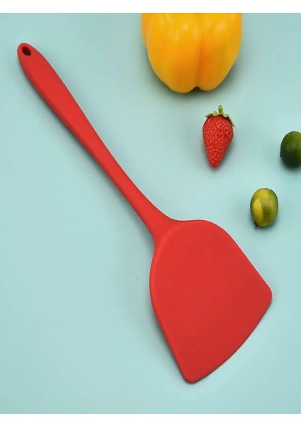 Kırmızı L Silikon Mutfak Pişirme Gereçleri Spatula Turner Sığır Eti Yumurta Mutfak Kazıyıcı Geniş Pizza Kürek Yapışmaz Pişirme Aracı (Yurt Dışından) modelleri